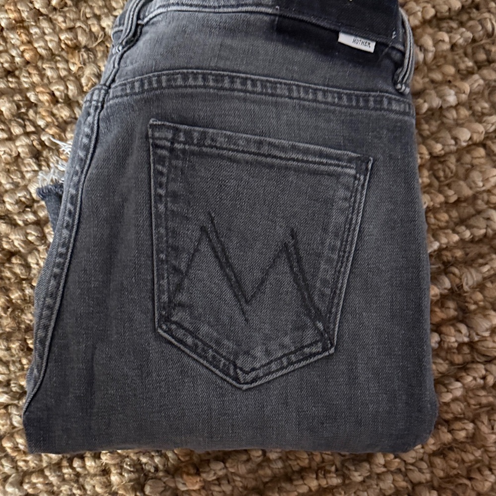 MOTHER Charcoal Denim Jeans